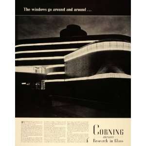  1939 Ad Corning Frank Lloyd Wright Johnson Wax Building 
