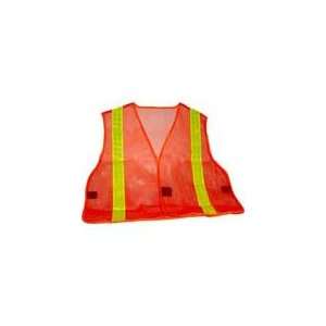  Hi Vis Orange Safety Mesh Vest