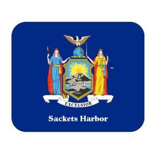  US State Flag   Sackets Harbor, New York (NY) Mouse Pad 