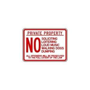   Safety Sign, Private Property, 18 X 24 In   3PMZ3 