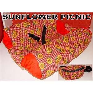    Raes Sunflower Picnic Shopping Cart Cover 