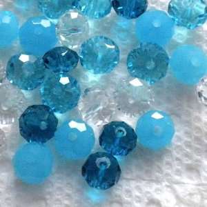   Crystal Rondelle Beads 8mmx6mm ~Jewelry Making~ Arts, Crafts & Sewing