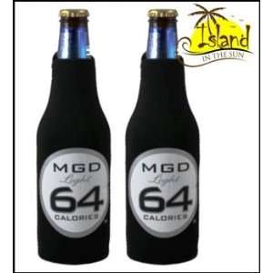  (2) Miller Genuine Draft 64 MGD Beer Bottle Koozies 