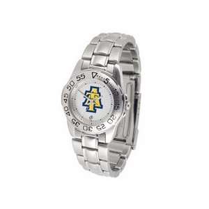 North Carolina A & T Aggies Gameday Sport Ladies Watch with a Metal 