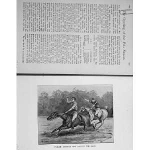  Polo Ponies Sport Horses Men 1897 BailyS Magazine