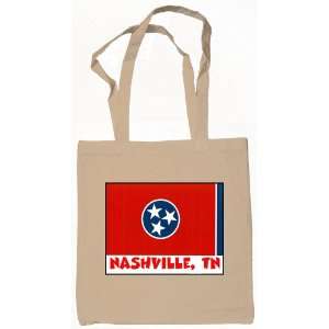 Nashville Tennessee Souvenir Tote Bag Natural