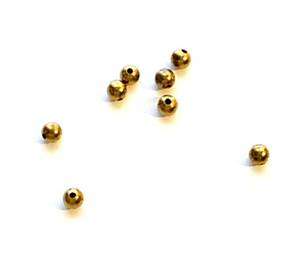 3MM ROUND SOLID BRASS SMOOTH SPACER BEADS LOT 100  