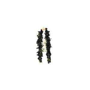  6 Black Feather Boa with Gold Tinsel Health & Personal 