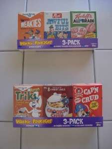 Wacky Packages Series 7 Cereal Boxes (BOTH SETS) Topps  