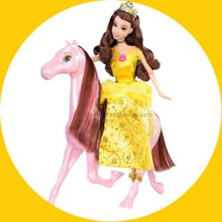  Disney Princess Belle Doll Royal Castle Horse Girls Toy 