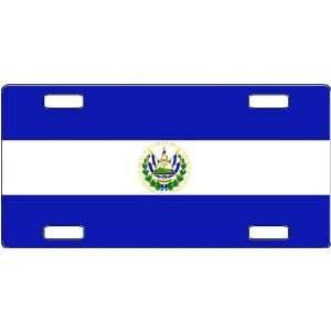  El Salvador Flag Vanity License Plate 