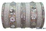 Indian Bridal Bangles Set of 104 Metal Bracelet RANI  