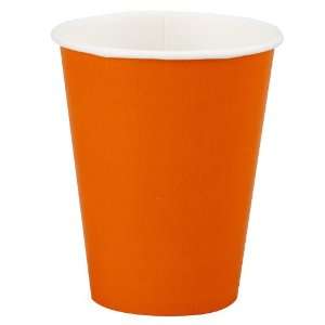   Converting Sunkissed Orange (Orange) 9 oz. Paper Cups 