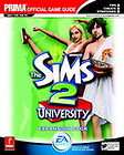The Sims 2 University Prima Official Strategy Guide  Expansion Pack 
