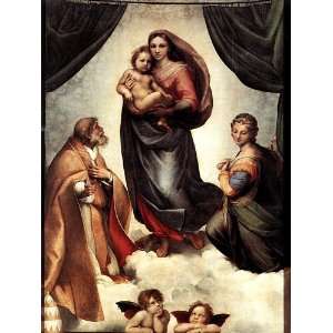  Raphael   Raffaello Sanzio   24 x 32 inches   The Sistine Madonna