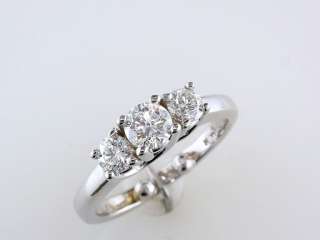 Genuine Diamond .75ct 14K White Gold Engagement Wedding Ring Jewelry 