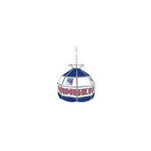  NHL New York Rangers Stained Glass Tiffany Lamp   16 inch 