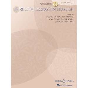  15 Recital Songs in English   Low Voice   BH Voice   Bk+CD 