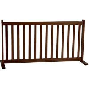   Products 42200 Large Free Standing Pet Gate   Mahogany