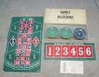 Early Marx 3 part Casino Style Game Tin Litho Roulette Playdice Chuck 