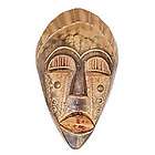 MASK OF COURAGE~Hand Carved Sese Wood African ART