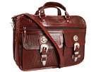 American West Oakleaf 6 Compartment Briefcase at 