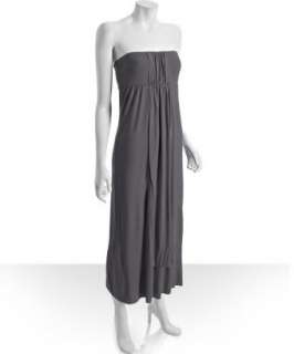 Casual Couture by Green Envelope stealth grey jersey tube maxi dress 