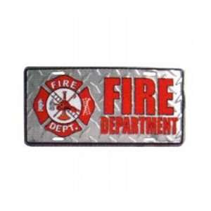  Fire Department License Plate Patio, Lawn & Garden