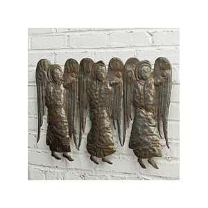 Rustic Primitive Three Angels Wall Sculpture  Kitchen 