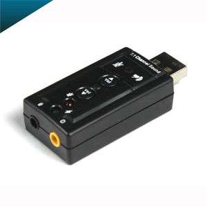   Channel Audio Device Sound Card Adapter For Laptop PC Computer  