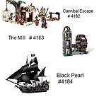 Lego Pirates of the Caribbean Black Pearl, Cannibals Escape & The 