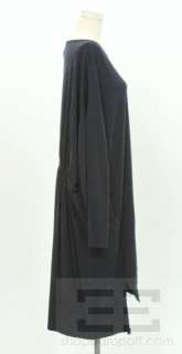 Yohji Yamamoto Navy Wool Knit Long Sleeve Dress Size S/P  