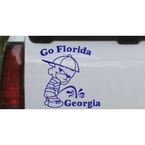 Go Florida Pee On Georgia Car Window Wall Laptop Decal Sticker    Blue 