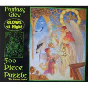   Glow 500 Piece Jigsaw Puzzle   The Journey Begins Toys & Games
