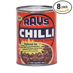 Rays Chili 96% Fat Free Chili With Beans & Beef, 15 Ounce (Pack of 8 