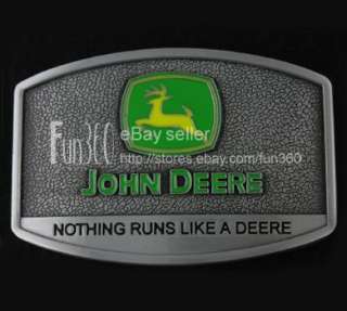 John Deere Metal Buckle + Genuine Leather Belt  