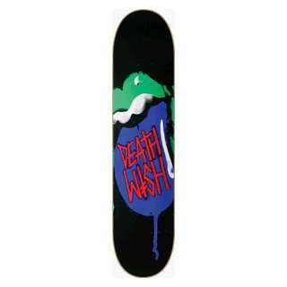  Deathwish Skateboards Death Tongue Deck 8.12 Black Sports 