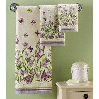 Butterfly Garden 3 Pc Towel Set By Collections Etc