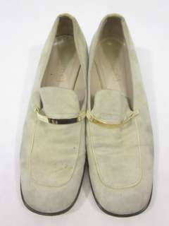 AUTH GUCCI Beige Suede Loafers Shoes Sz 38 8 C  