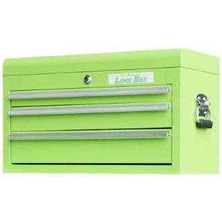 Viper Tool Storage LB2603C 26 Inch 3 Drawer 18G Steel Top Chest, Lime 
