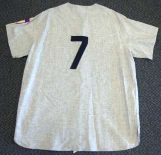 Mickey Mantle Autographed Mitchell & Ness NY Yankees Jersey No. 7 PSA 