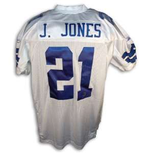 Julius Jones Autographed Dallas Cowboys White Reebok Authentic Jersey