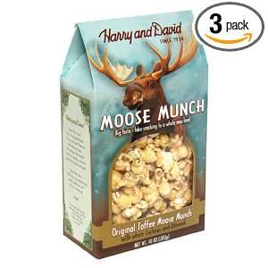 Harry & David Caramel Toffee Moose Munch, 10 Ounce Units (Pack of 3 