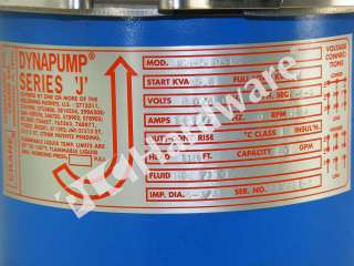 Crane Chempump Dynapump JSB 5HP 1S /J Canned Motor Pump  