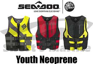 SeaDoo Jr Youth Freewave Neoprene Life Jacket Vest PFD  
