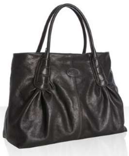 Tods black leather Ivy Shopping Grande tote  