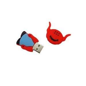  8GB Happy Cow Shaped Cartoon USB Flash Drive Bule 