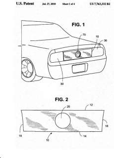 MUSTANG & CAMARO Blackout Panel Invention Patent  