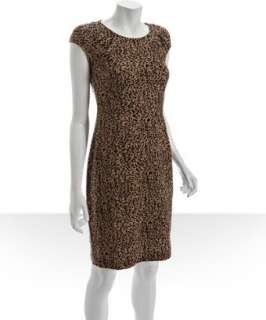 Calvin Klein leopard printed stretch sheath dress   