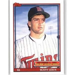 com 1991 Topps Debut 90 #85 Scott Leius   Minnesota Twins (MLB Debut 